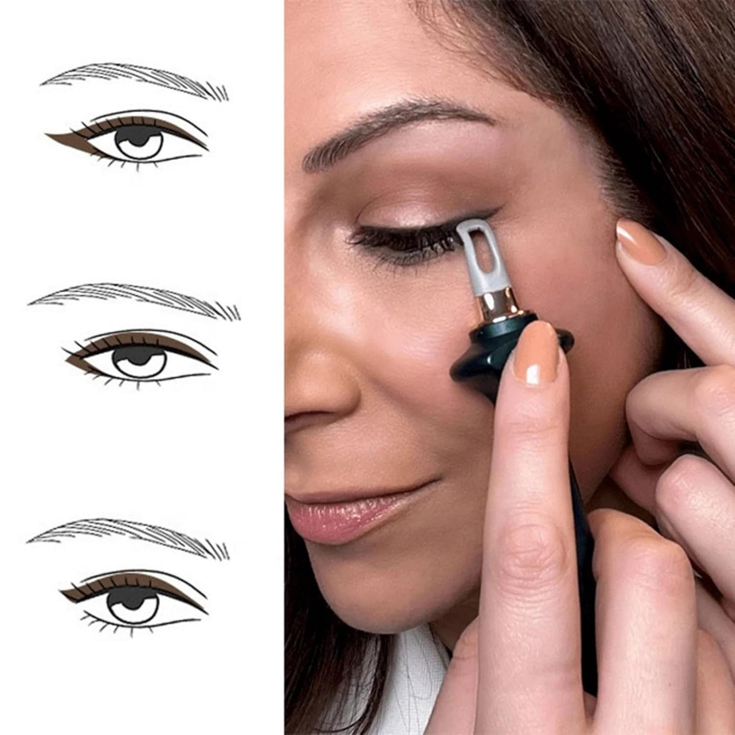Aurece – Silicone Eyeliner Brush with Waterproof Cream