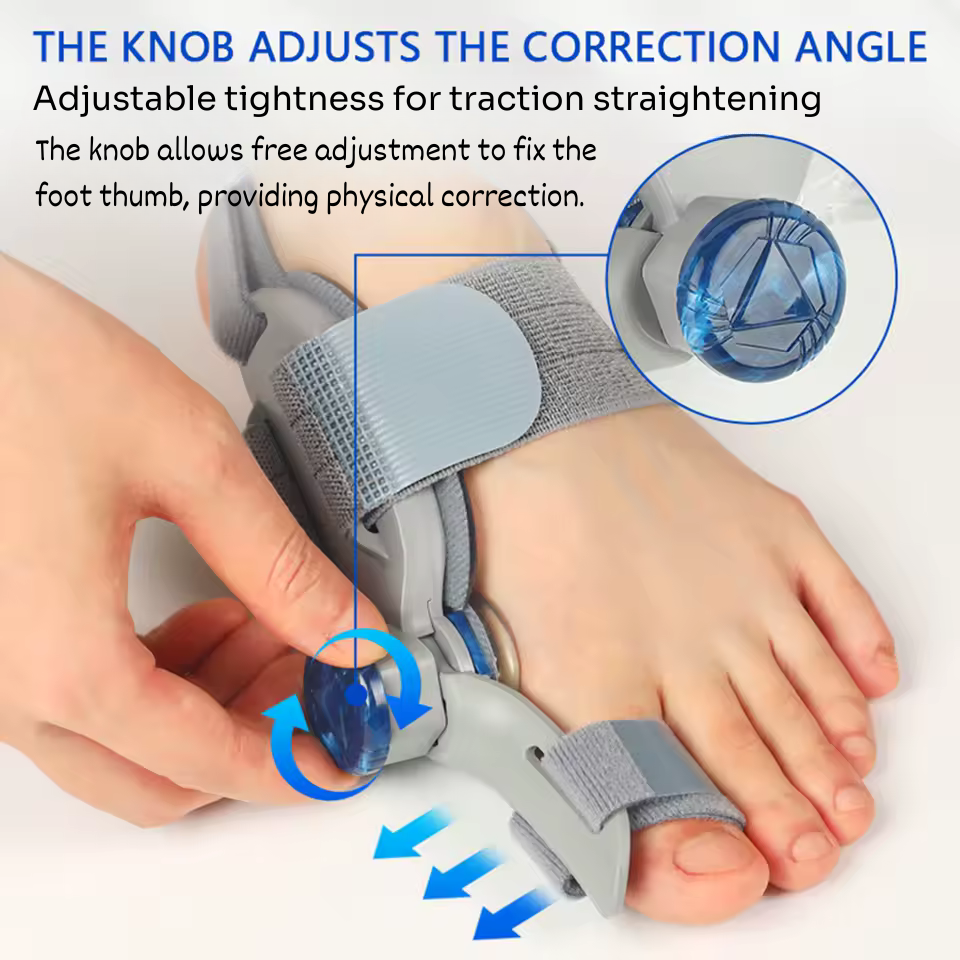 Bunion Corrector Adjustable Hallux Valgu Big Toe Valgus Corrector Rotatable Toe Corrector Straightener Toe Correction