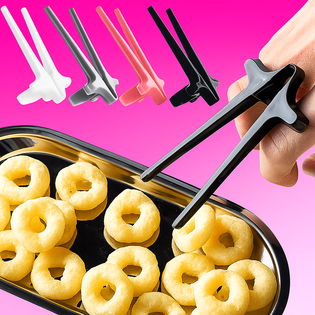 Gamer Finger Chopsticks were made, the simple, clever tool every gamer (and snack lover) needs.