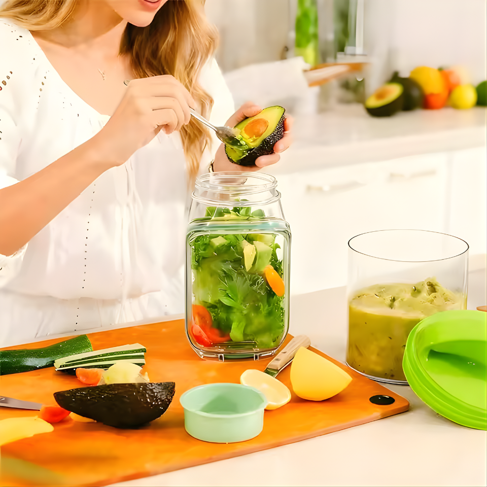 LeakproofPlasticSaladBoxContainerwithSide-openingCover_PortableBreakfastFruitStorageBoxforPicnicHomeOffice_1
