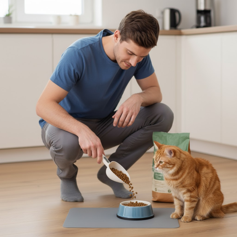 Pet Food Measuring Scoop Electronic Dog Cat Food Measuring Cup Digital Spoon Scale Kitchen Food Scale with LED Display