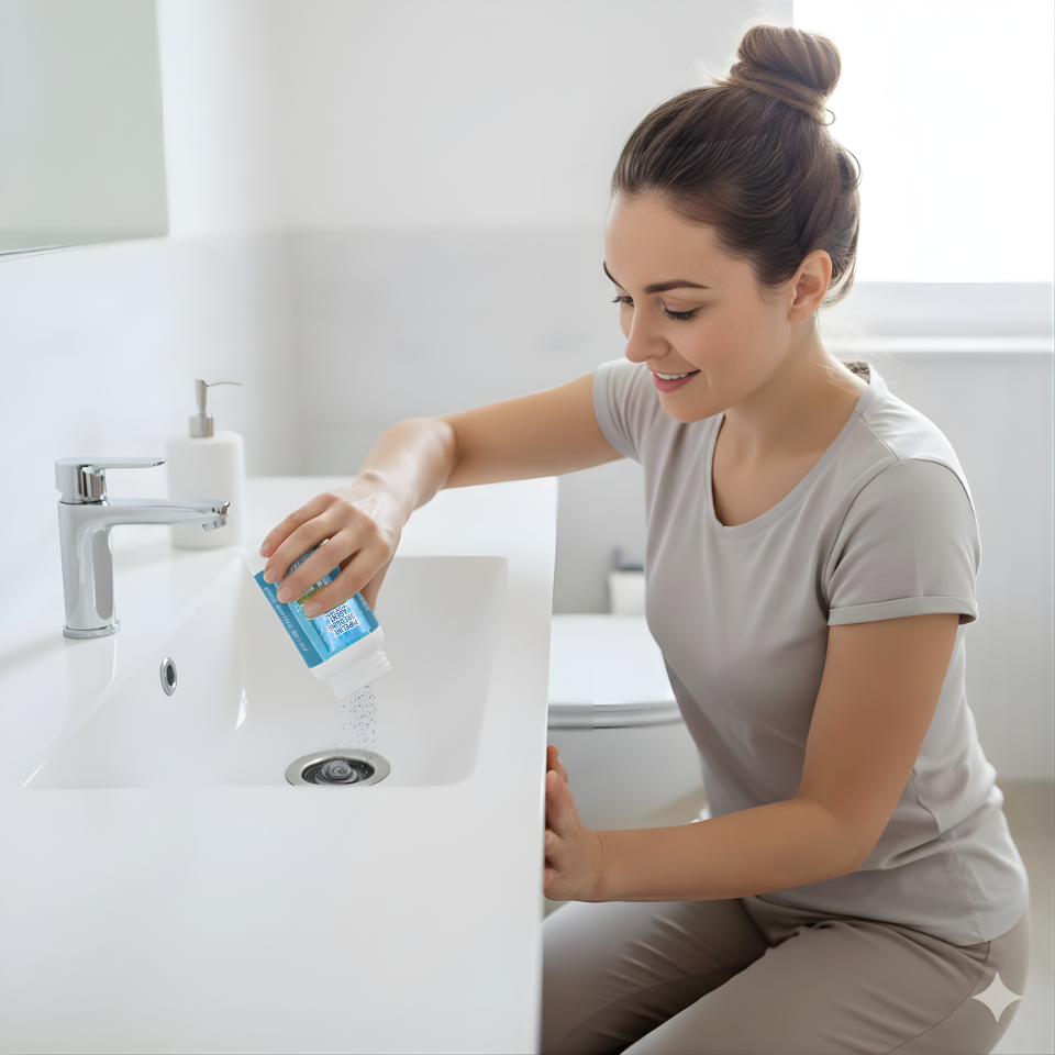 Pipeline Dredging Agent for Kitchen Skin Toilet Pipe Quick Dissolve Grease Dirts Clear Blockages Deodorant Pipe Cleaner