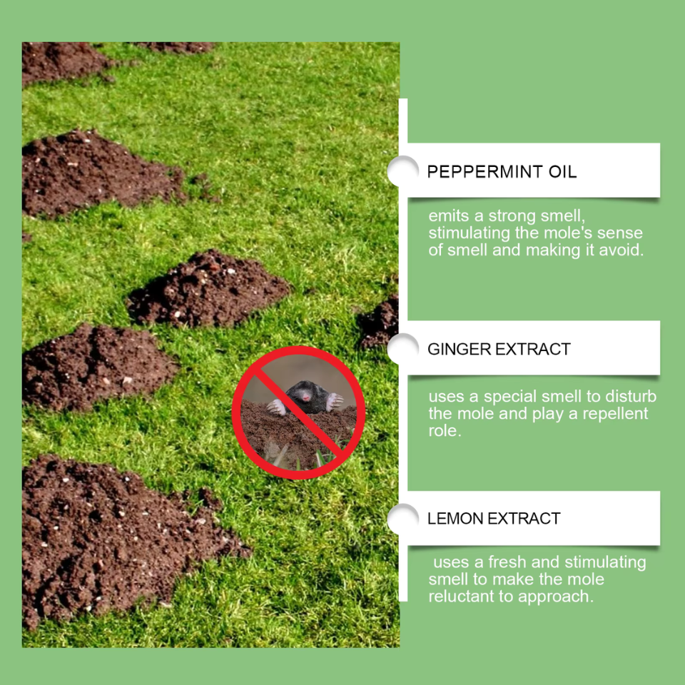 10-Pack Mole Repellent Pill for Outdoor Courtyard Odorless Repellent Pill No Mole Interference Free Shipping