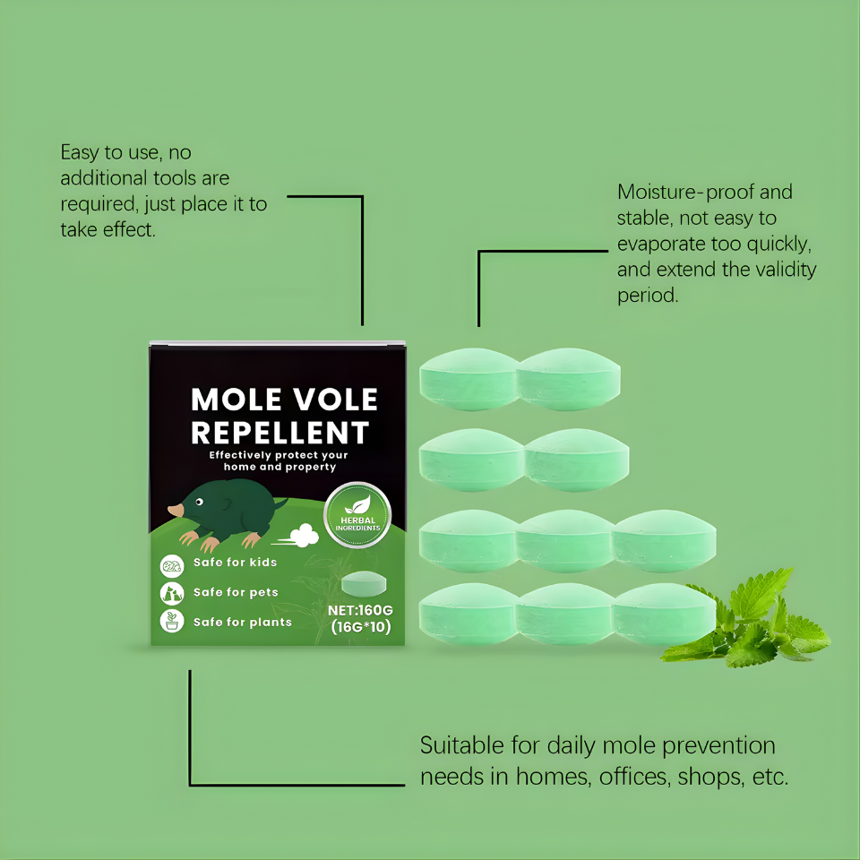 MoleGuard™ Odorless Repellent Pills