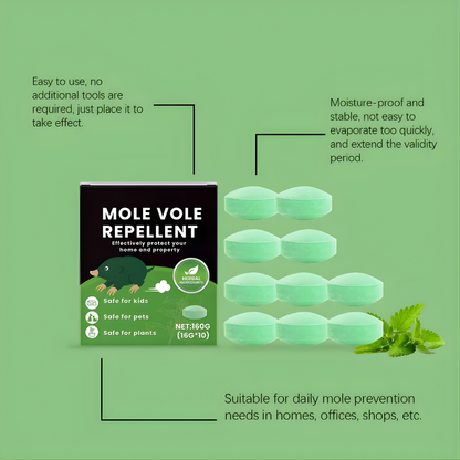 MoleGuard™ Odorless Repellent Pills