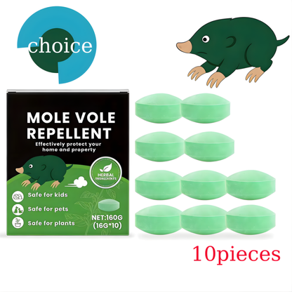 10-Pack Mole Repellent Pill for Outdoor Courtyard Odorless Repellent Pill No Mole Interference Free Shipping