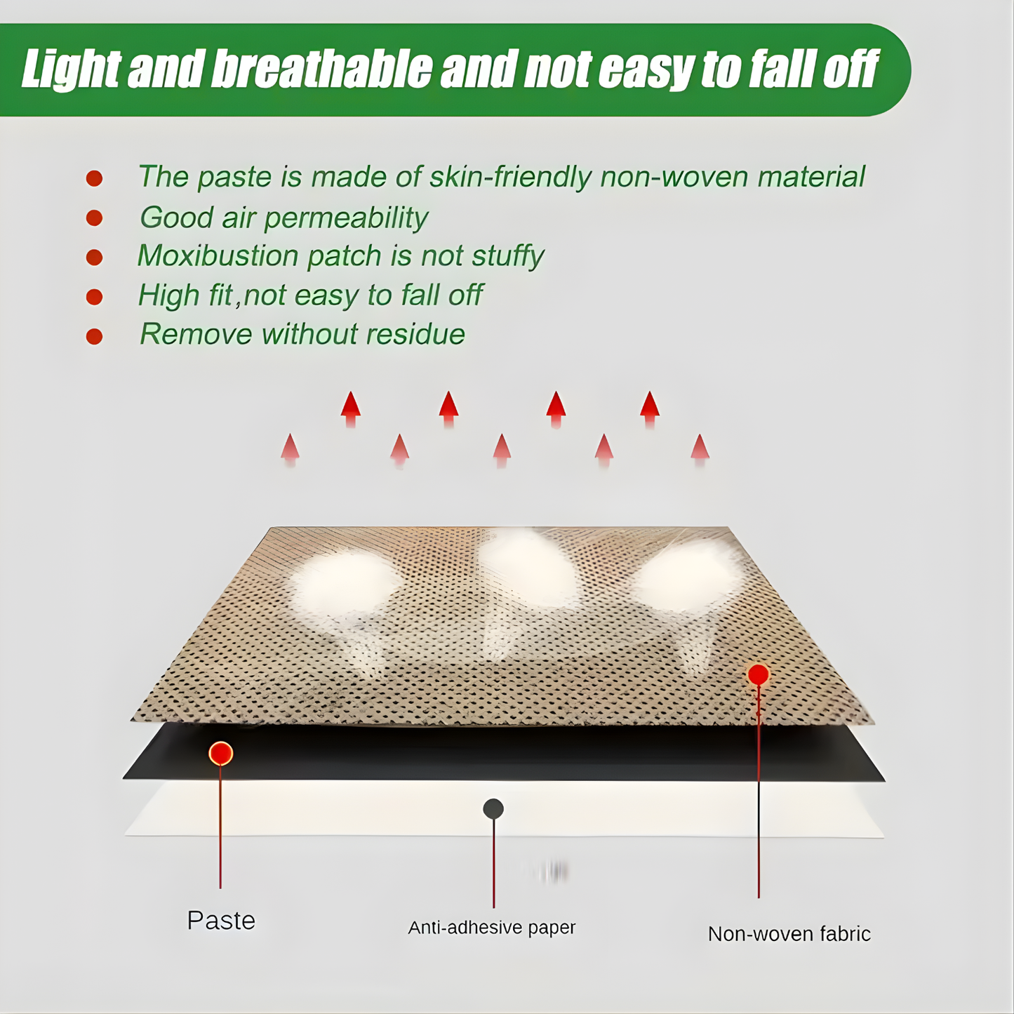 100/200pcs heating patch, suitable for neck, shoulders, back, knees, abdomen warm heating, portable
