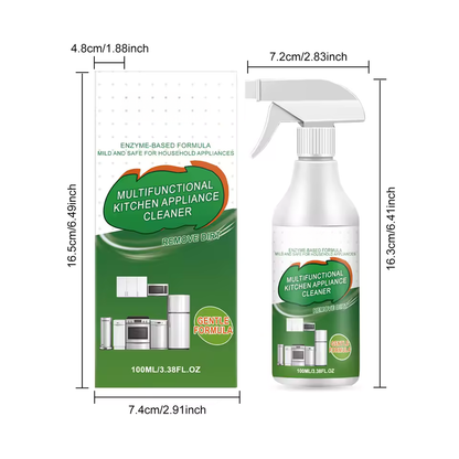 100ml Kitchen Appliance Cleaner Gentle Degreaser With Gloss Enhancement Cleaning Spray For Stainless Steel Glass Plastic