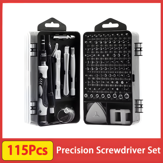 115 in 1 Precision Screwdriver Set, Electronics Repair Tool Kit for PC, Laptop, Cellphone, Watch, PS4, Vive VR, Toy, Eyeglass