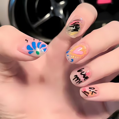 12 Color Set Nail Art Graffiti Pen High-precision Fine Tip Nail Art Graffiti Pen Nail Drawing DIY Quick Drying Dot Hook Pen