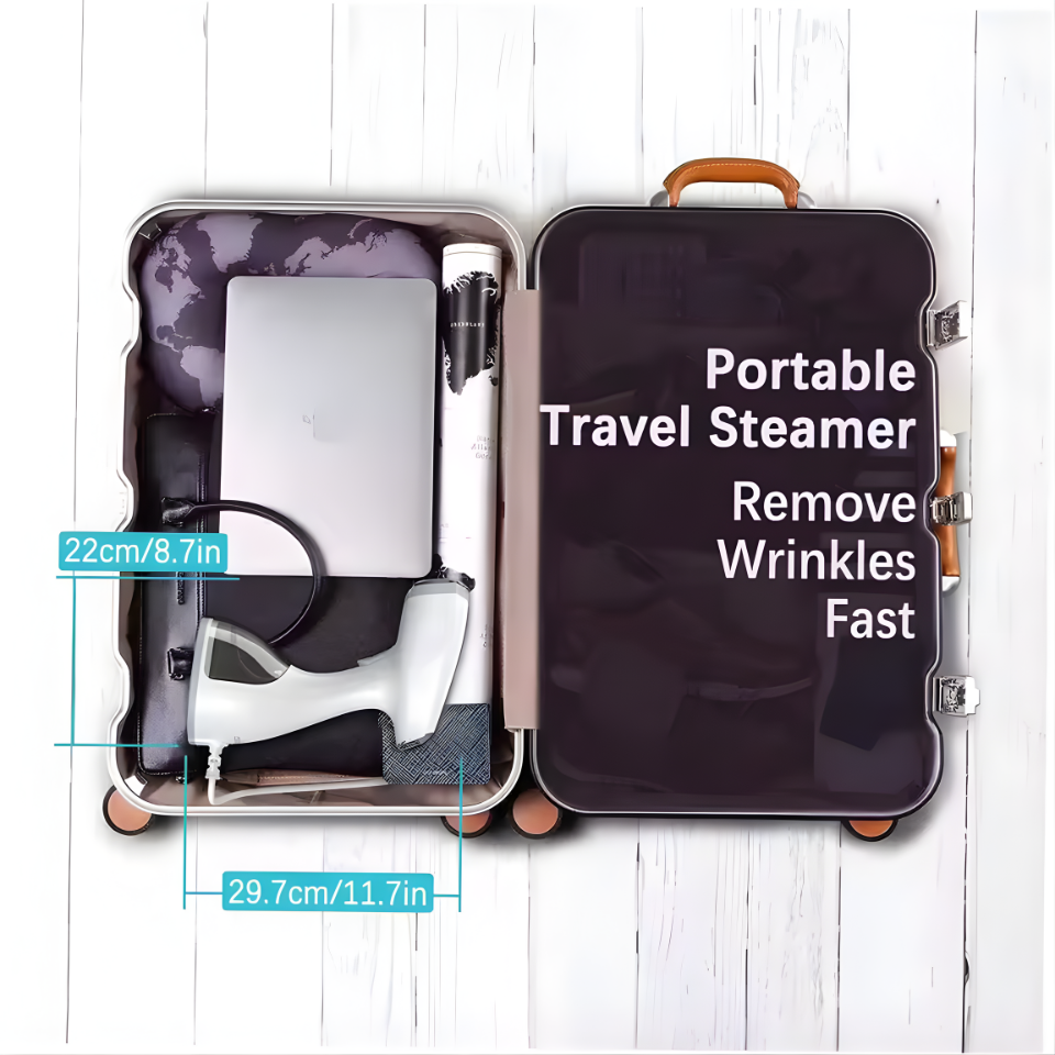 1500W Handheld Garment Steamer Clothing Iron LCD Display Travel Steamer Preheats 20s 350ml Big Capacity 2 Steam Mode New Nozzle