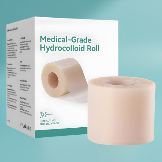 Hydrocolloid Roll For Wound Care Hydrocolloid Patch Bandages With Self-Adhesive Bed Sore Bandages Highly Absorbent For Burn