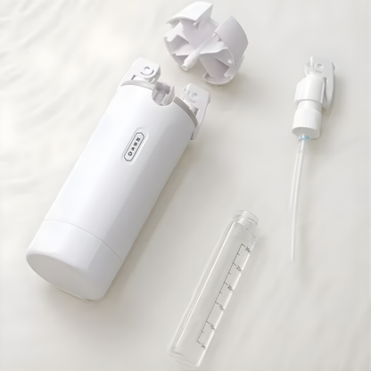 1pc 4-in-1 Emulsion Dispenser Bottle, Travel Bottle, Minimalist with Labels, Travel Dispenser Bottle, Toiletry Container