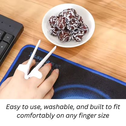 1pc Finger Chopsticks Game Player Snack Chopstick Holder Plastic Game Finger Cover Game Controller Training Learning Chopsticks