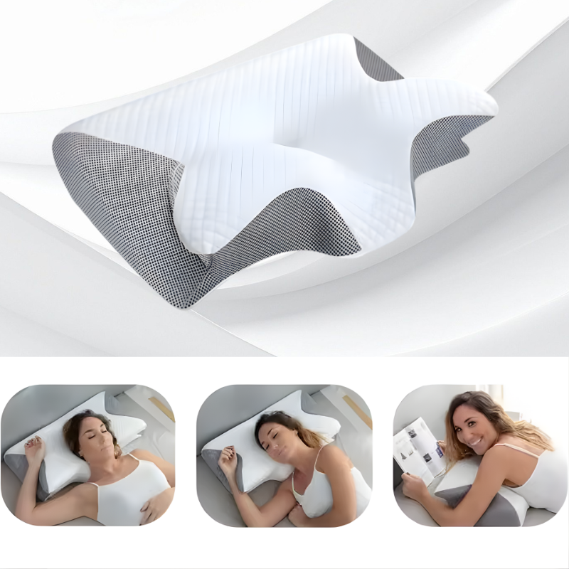 2-in-1 Ergonomic Memory Foam Cervical Pillow – Orthopedic Neck & Shoulder Support