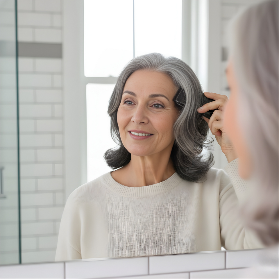 2-in-1 Instant Comb Hair Dye, Touch up Comb, Waterproof Sweat proof Hair Dye Comb for Gray Hair Coverage Beard Hair Color Stick