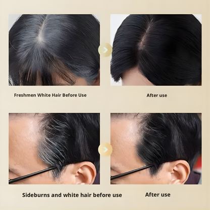 2-in-1 Instant Comb Hair Dye, Touch up Comb, Waterproof Sweat proof Hair Dye Comb for Gray Hair Coverage Beard Hair Color Stick