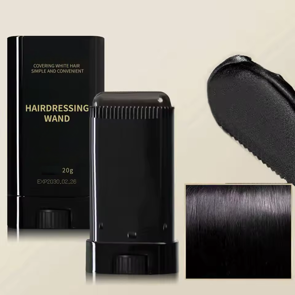 2-in-1 Instant Comb Hair Dye, Touch up Comb, Waterproof Sweat proof Hair Dye Comb for Gray Hair Coverage Beard Hair Color Stick