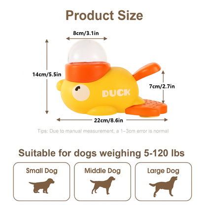Cartoon Little Yellow Duck Shape Interactive Dog Toys Anti-Slip Design Pets Intelligence Exercise Feeder Food Dispenser SuppliesCartoon Little Yellow Duck Shape Interactive Dog Toys Anti-Slip Design Pets Intelligence Exercise Feeder Food Dispenser Supplies