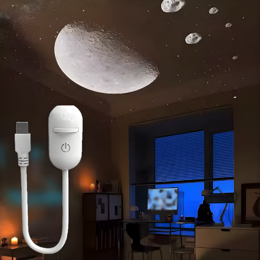 2-in-1 Mini Galaxy Star Projector Night Light LED Starry Sky Ambient Lamp for Bedroom Sleep & Decoration LED Atmosphere Light