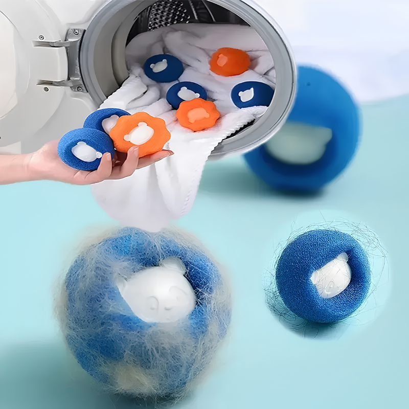 2/10/20pcs Pet Hair Remover Reusable Ball Laundry Washing Machine Filter Wool Sticker Cat Hair Remover Pet Fur Lint Catcher