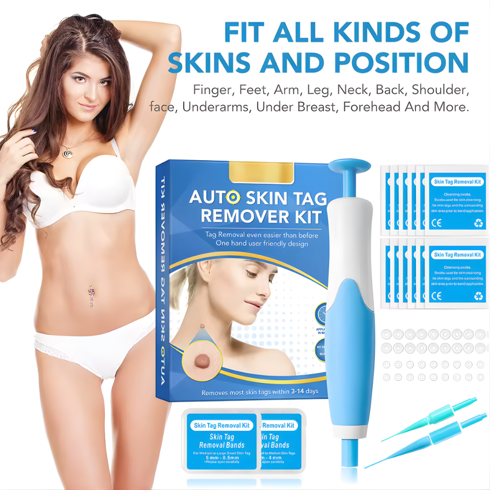2 IN 1 Auto Micro Skin Tag Remover Device Standard And Micro Skin Tag Removal Kit Adult Mole Wart Remover Face Care Beauty Tools