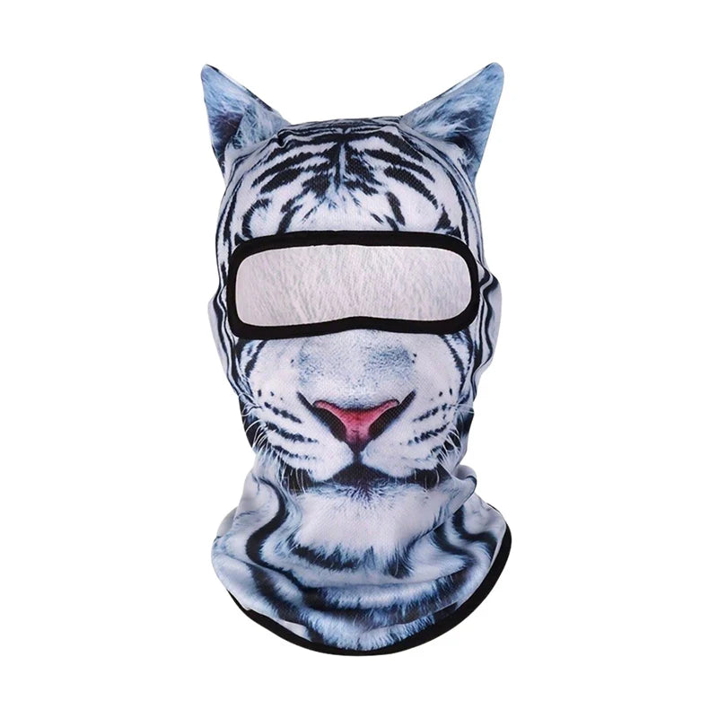 3D Cat Ski Balaclava Animal Face Covering Full Face Hood Masque Cute AnimalBalaclava Motorcycle Ski Snowboard Musk