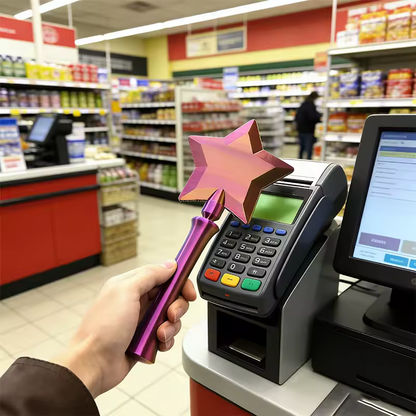 3D Printed Star Wand Tap To Pay Star Magic Wand Portable Contactless Payment Card Holder Credit Card Holder