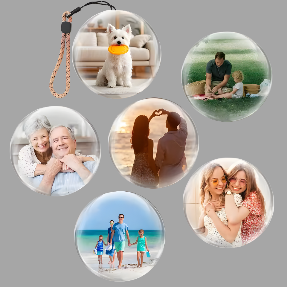 3D Video Crystal Ball DIY Memory Art Glass Ball Lamp Spherical Pixel Display 2.7inchs Screen 4GB Videos Player for Gift