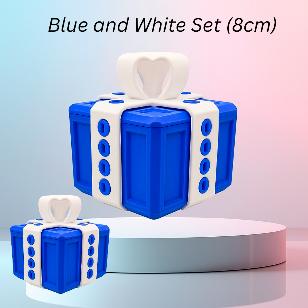 Aurece - 3D Printed Annoying Prank Gift Box, Funny Puzzle Box with Screws