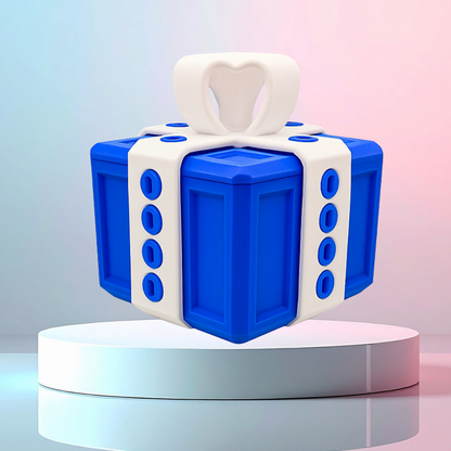 Aurece - 3D Printed Annoying Prank Gift Box, Funny Puzzle Box with Screws