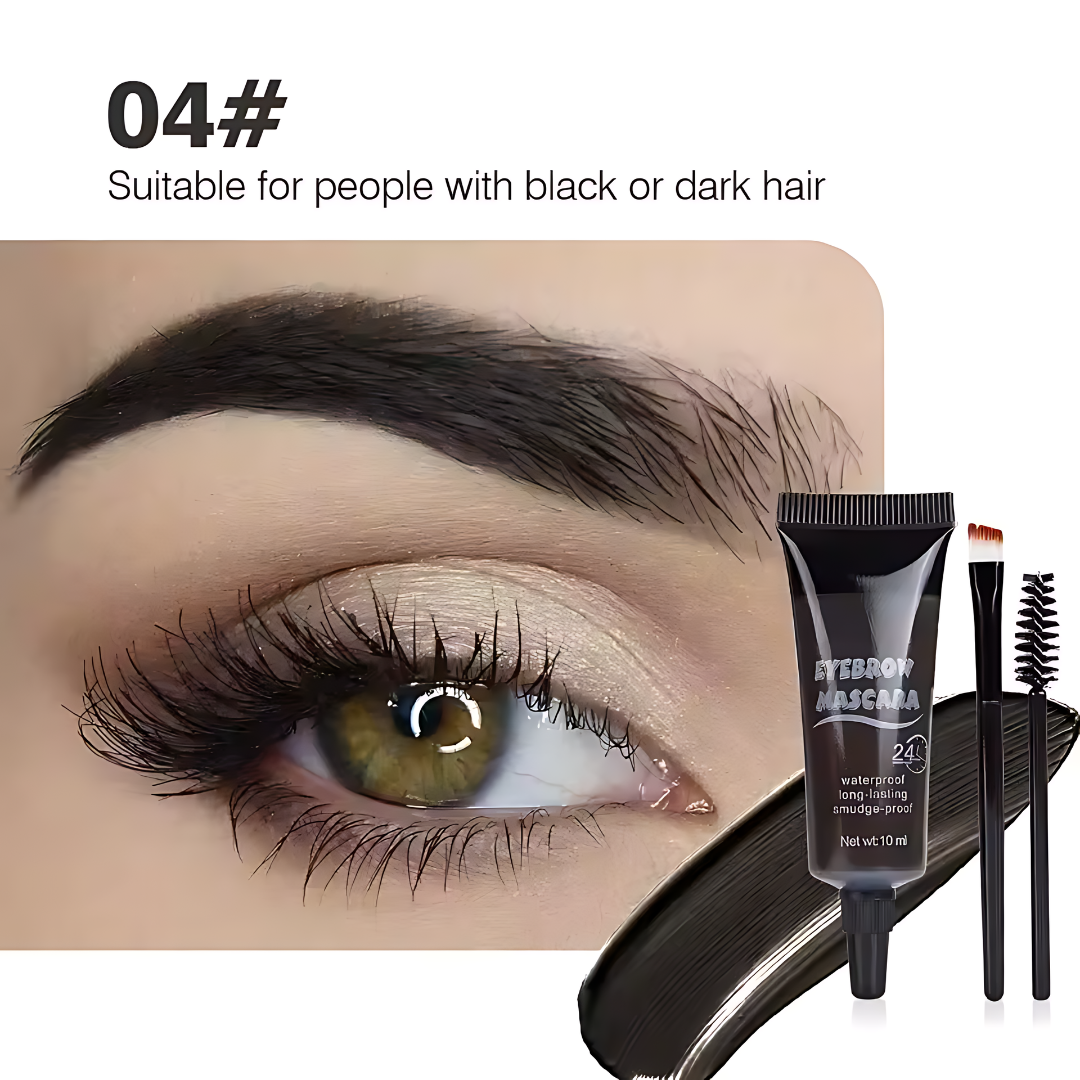 
4 Colors Natural Liquid Dyeing Eyebrow Cream Set Professional Waterproof Durable Brown Tint Eyebrow Mascara Eyebrow Paint Makeup