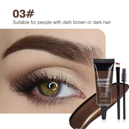 
4 Colors Natural Liquid Dyeing Eyebrow Cream Set Professional Waterproof Durable Brown Tint Eyebrow Mascara Eyebrow Paint Makeup