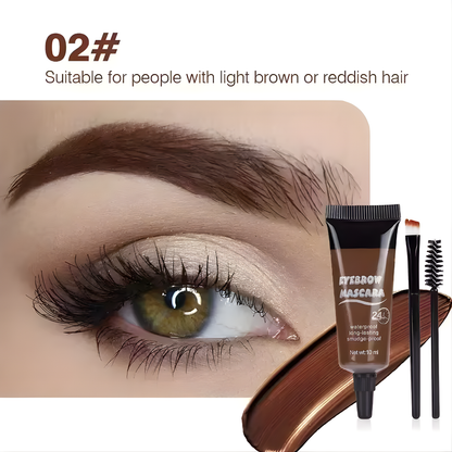
4 Colors Natural Liquid Dyeing Eyebrow Cream Set Professional Waterproof Durable Brown Tint Eyebrow Mascara Eyebrow Paint Makeup