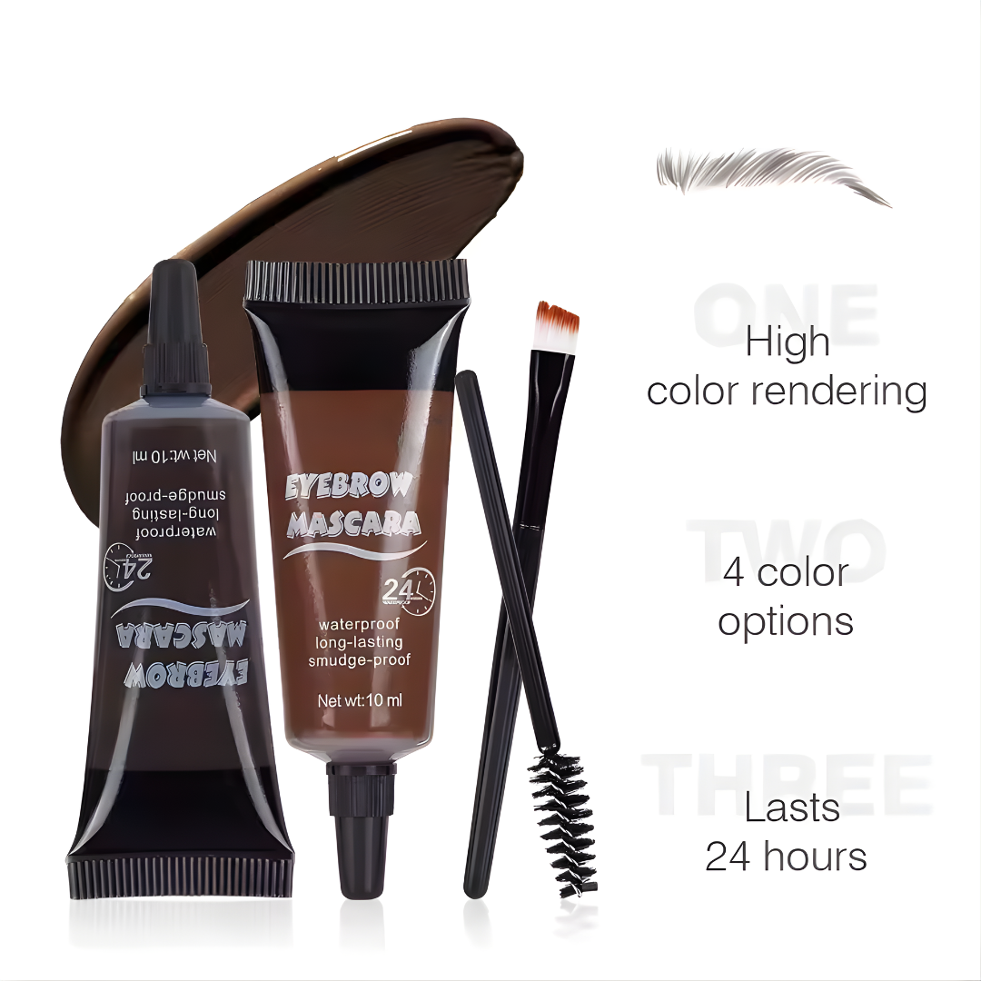 
4 Colors Natural Liquid Dyeing Eyebrow Cream Set Professional Waterproof Durable Brown Tint Eyebrow Mascara Eyebrow Paint Makeup