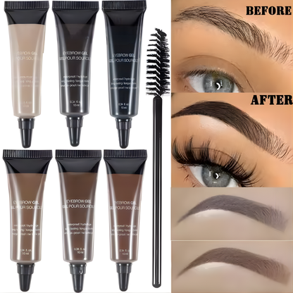 6 Colors Eyebrow Gel Cream Makeup Eyebrow Tattoo Pen Tint Waterproof Long Lasting Eyebrow Enhancers Eyebrows Makeup Cosmetics