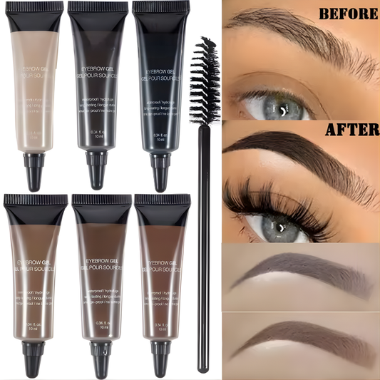 6 Colors Eyebrow Gel Cream Makeup Eyebrow Tattoo Pen Tint Waterproof Long Lasting Eyebrow Enhancers Eyebrows Makeup Cosmetics