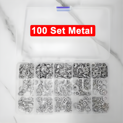 9.5mm Metal Hollow Five-Claw Snap Button For Installing Clothes Bag Sewing And DIY Craft Hand Pliers Tool