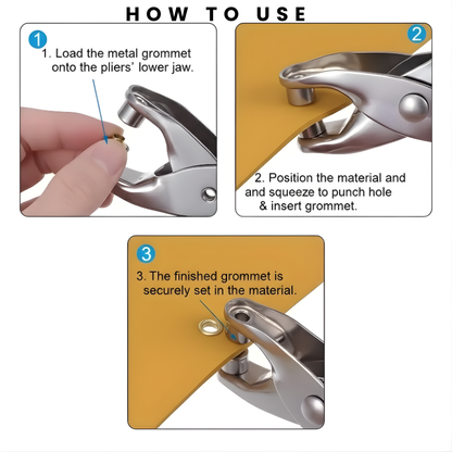 9.5mm Metal Hollow Five-Claw Snap Button For Installing Clothes Bag Sewing And DIY Craft Hand Pliers Tool