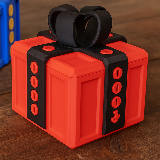 Aurece - 3D Printed Annoying Prank Gift Box, Funny Puzzle Box with Screws