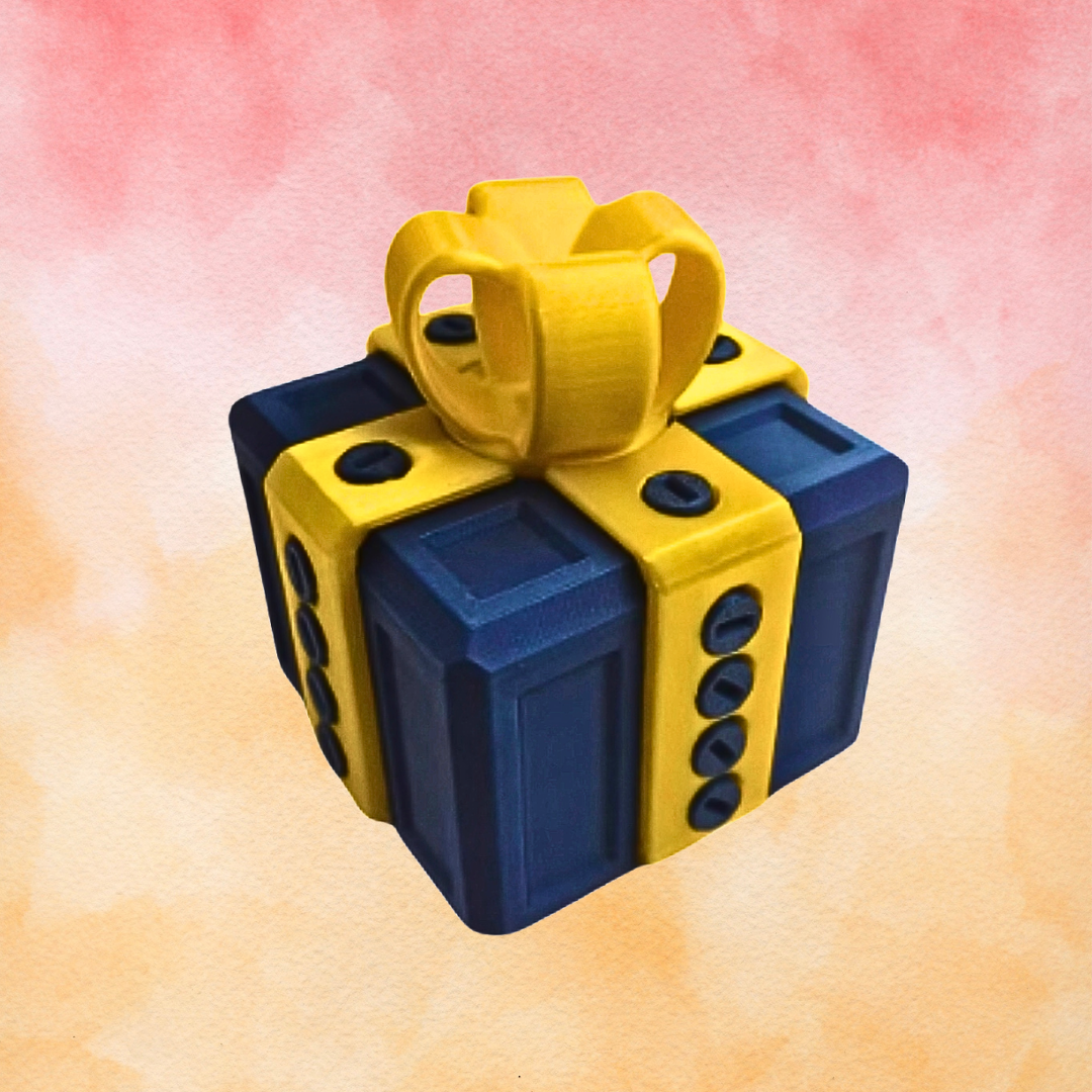 Aurece - 3D Printed Annoying Prank Gift Box, Funny Puzzle Box with Screws