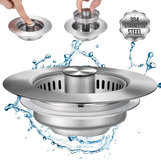 Aurece – 3-in-1 Kitchen Sink Strainer DrainGuard Pro