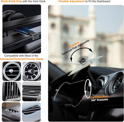Aurece – Car Cymbal Air Vent Mini Drum BeatRide Pro