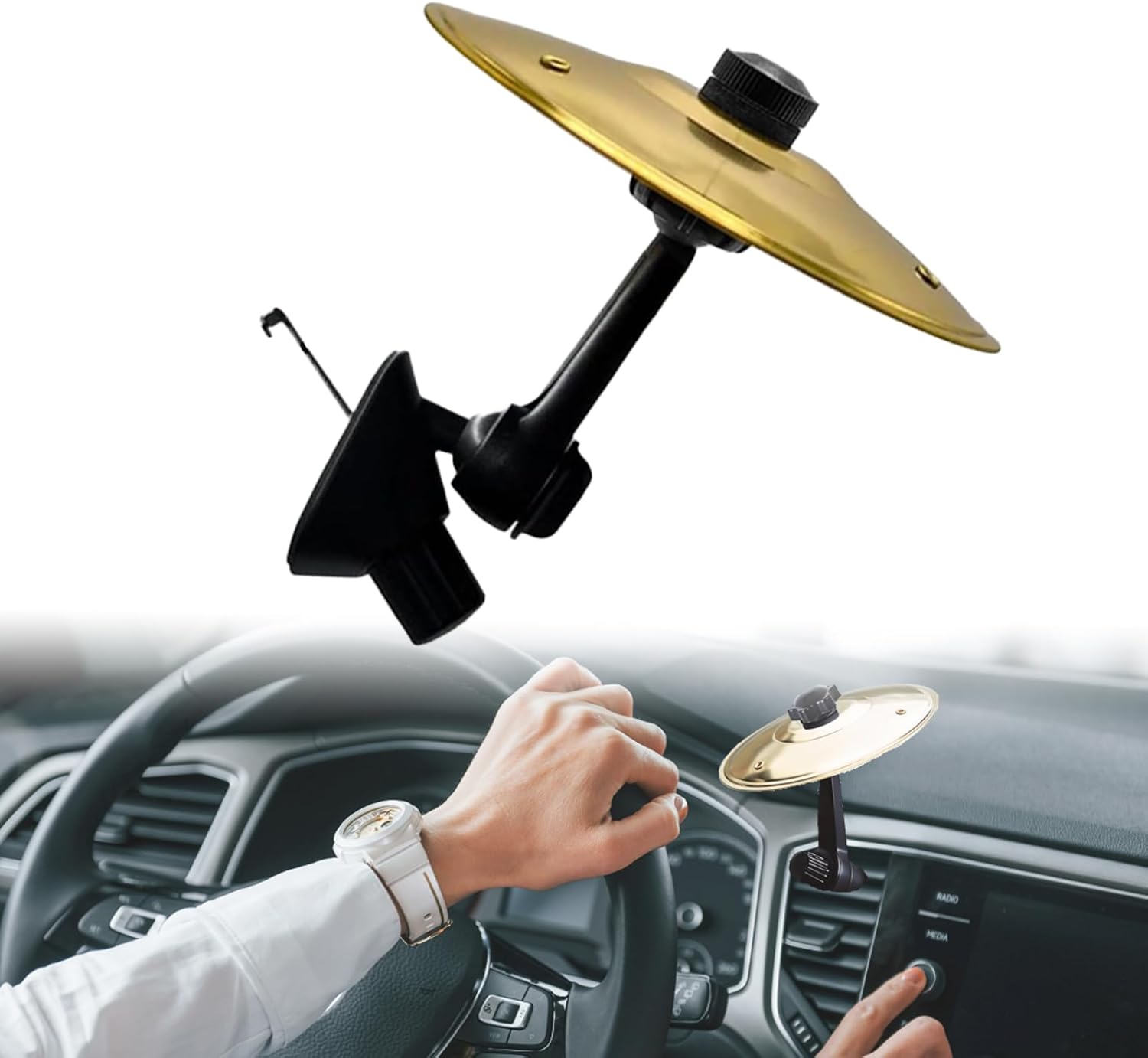 Aurece – Car Cymbal Air Vent Mini Drum BeatRide Pro