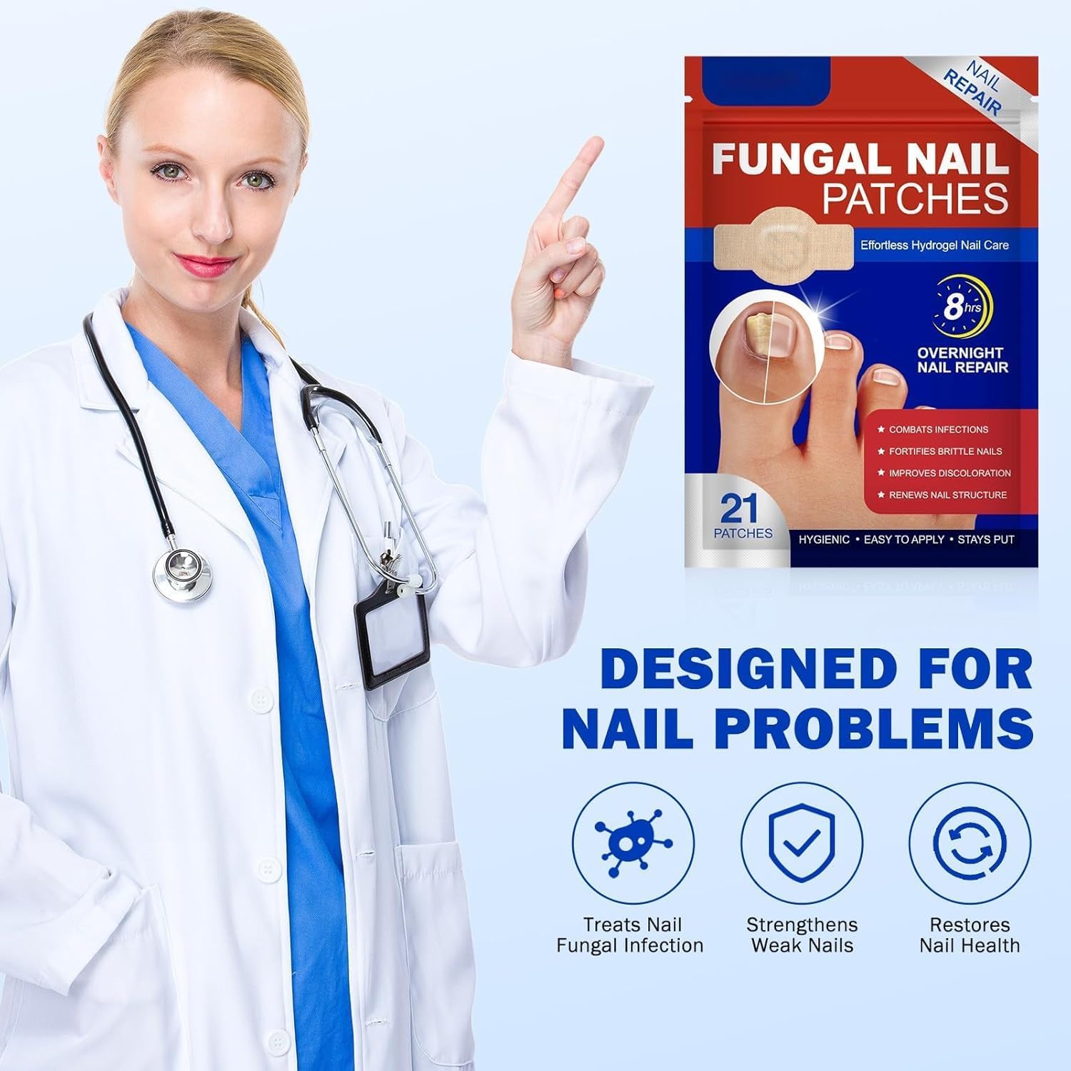 Aurece – Fungal Nail Repair Patches | Advanced Toenail Fungus Treatment