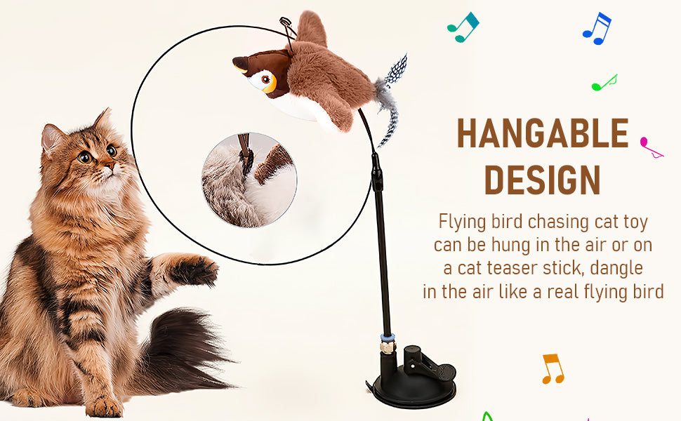 Aurece – Lifelike Flapping Bird Cat Toy KittyHunt Pro