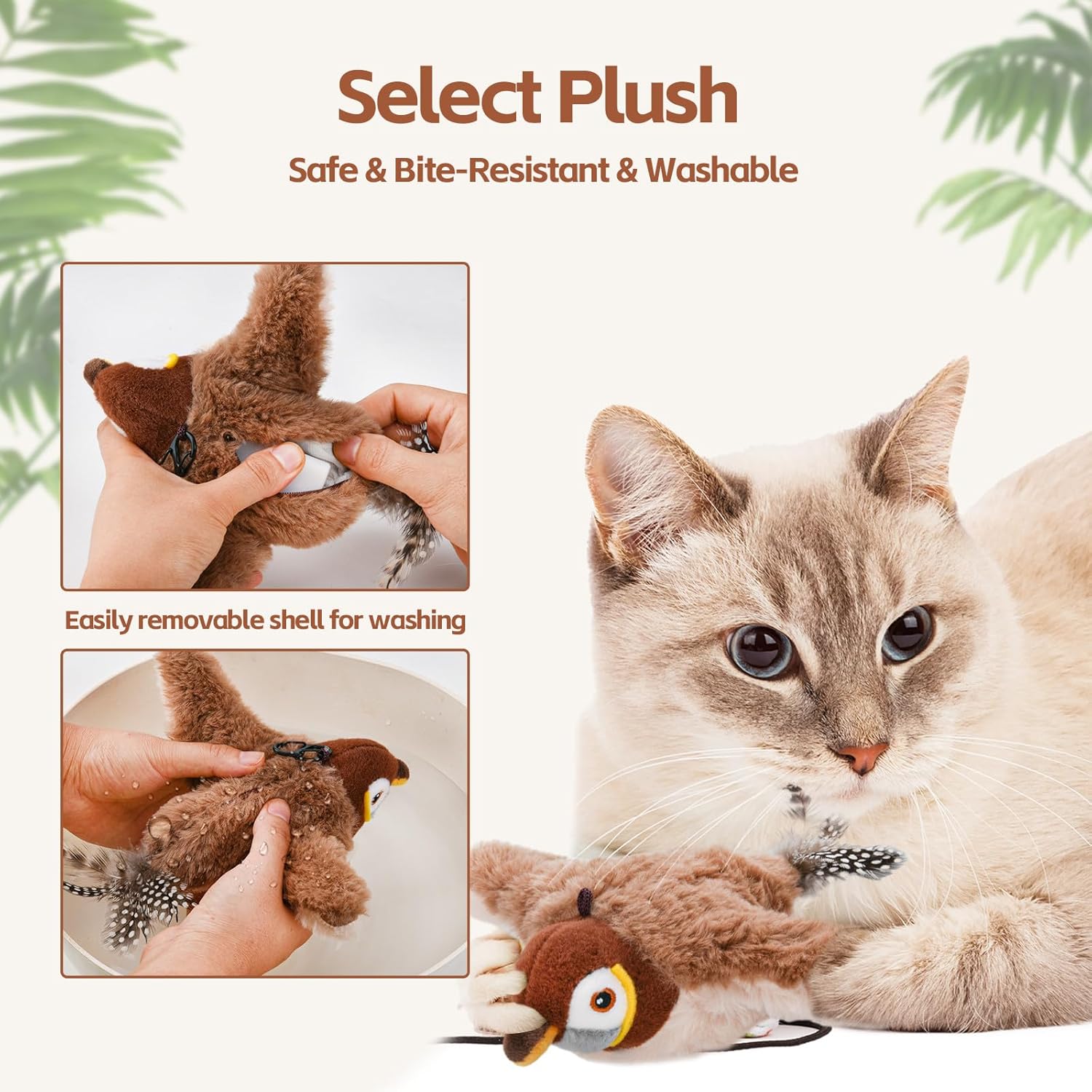 Aurece – Lifelike Flapping Bird Cat Toy KittyHunt Pro