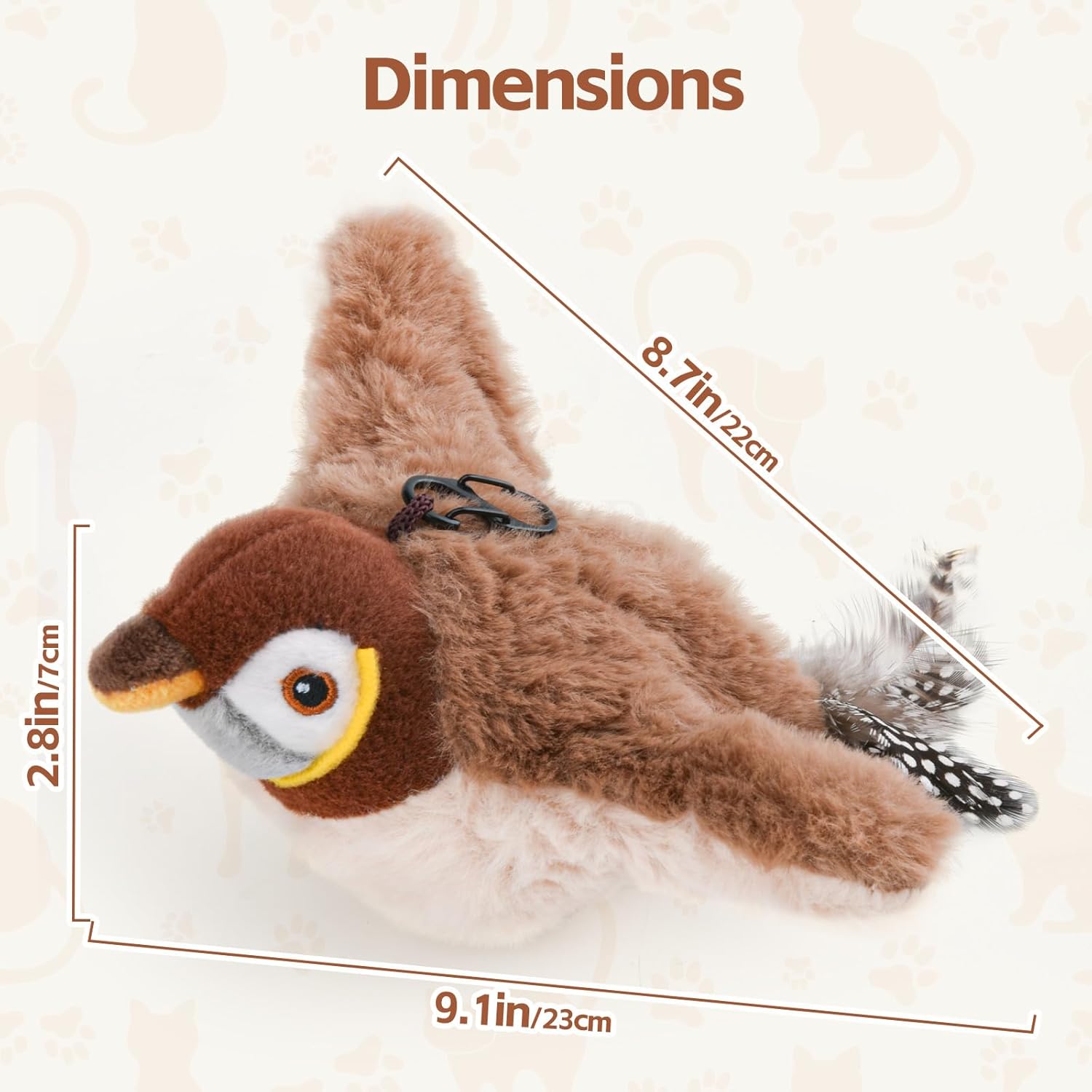 Aurece – Lifelike Flapping Bird Cat Toy KittyHunt Pro