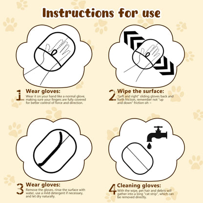 Aurece – Pet Static Hair Removal Gloves