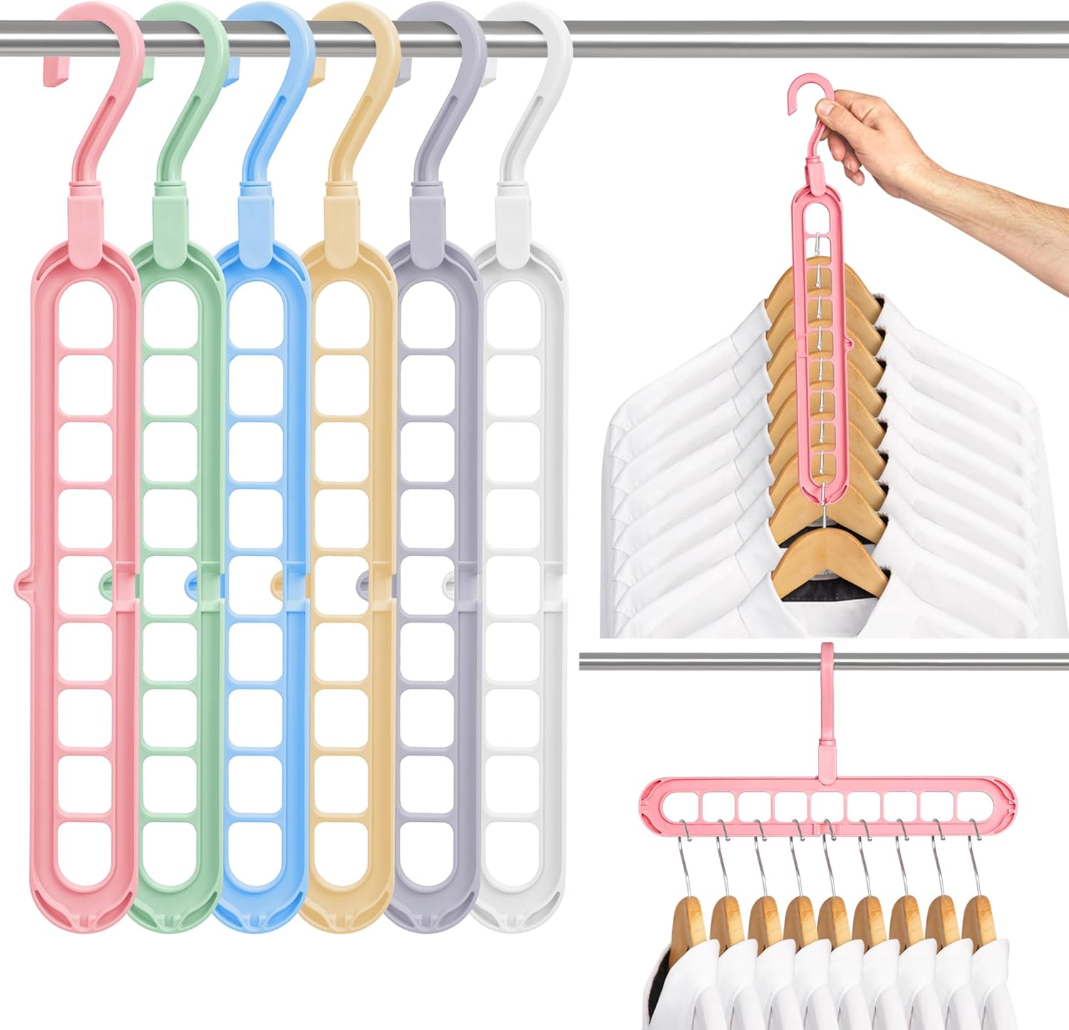 Aurece – SmartSpace Cascading Closet Organizer Hanger Pro